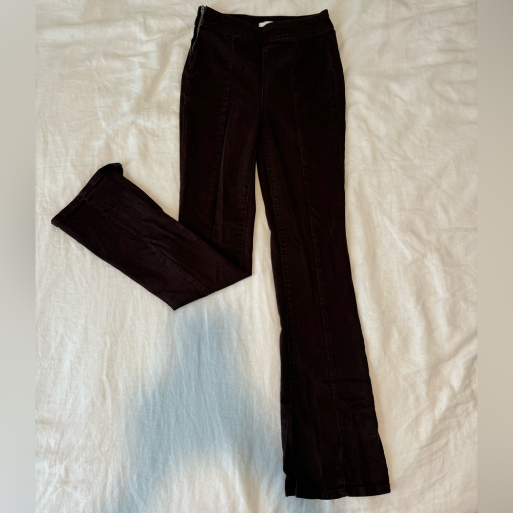 Forever 21 Brown Flare & Wide Leg Jeans